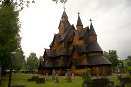 Staafkerk in Heddal.